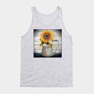 Country Sunflower Bouquet Tank Top